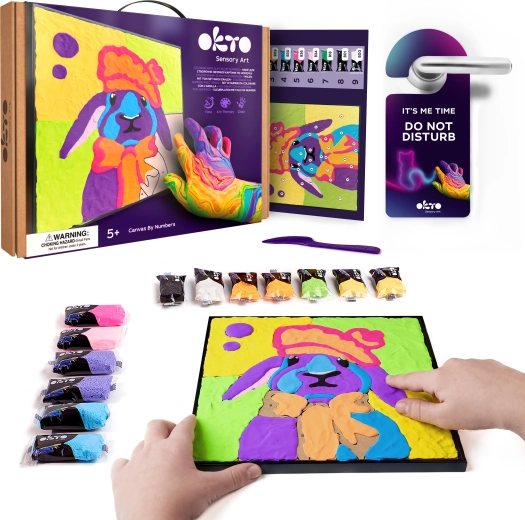 Okto zeko – likovna set kutija za slikanje na platnu 30 × 30 cm