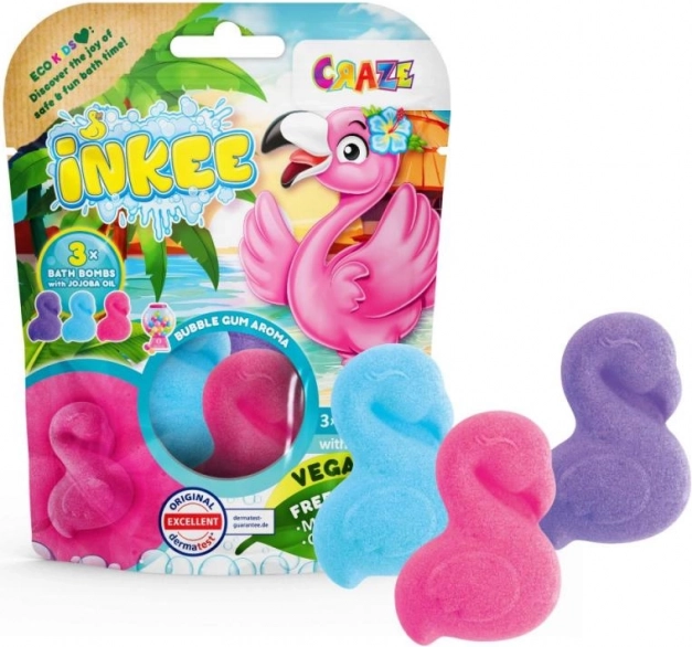 Inkee šumeće bombe za kupanje Flamingo 3×55 g