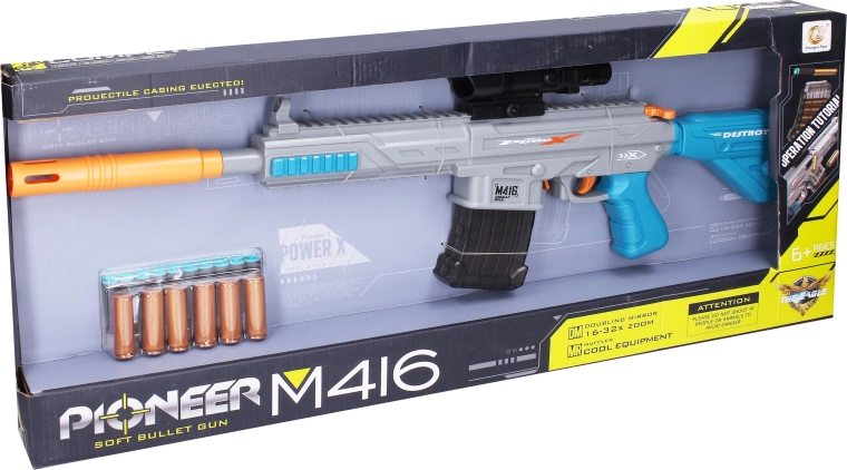 Puška Pioneer M416 s pjenastim mecima i čahurama