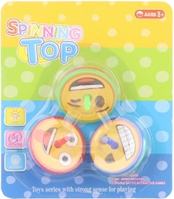 Svjetleća zvrk igračka na baterije – miks boja