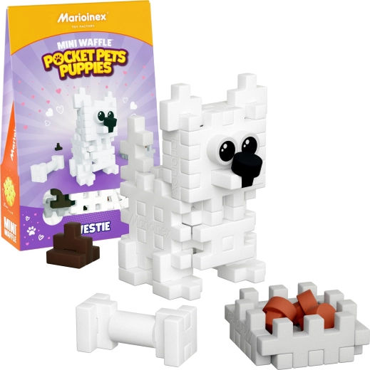 Konstruktorski set Mini Waffle Pocket Pets štenci Westie – WEST HIGHLAND TERRIER