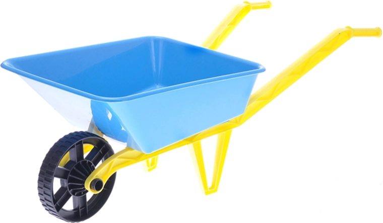 Children's plastic wheelbarrow for sand 72 × 29 × 25 cm – blue
