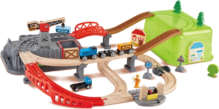 Train Track Set with Play Box