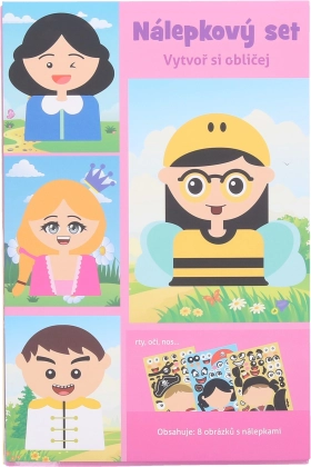 Kreativni set naljepnica – lice 21 × 14 cm