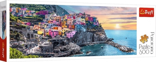 Panoramska slagalica 500 dijelova Vernazza pri zalasku sunca, Italija