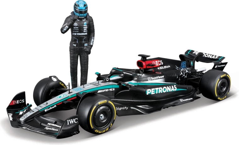 Bburago model F1 Mercedes-AMG Petronas W15 2024 George Russell 1:24 s figuricom
