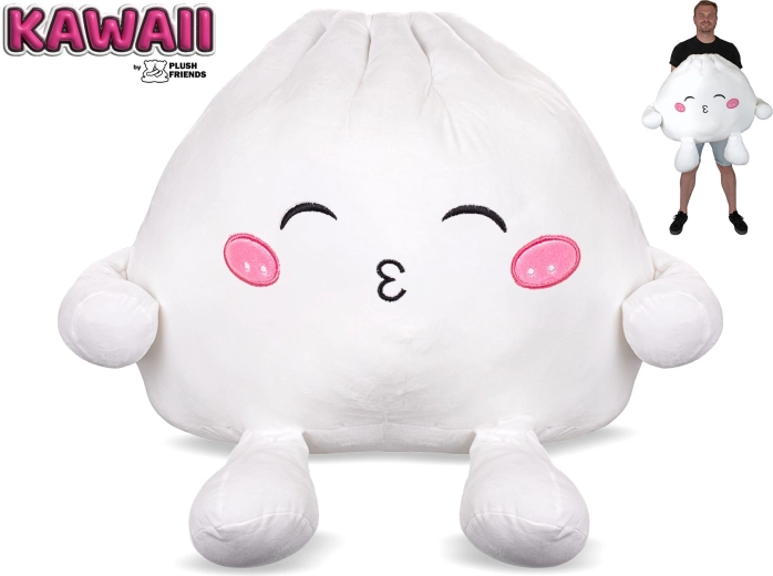 Plush Friends Kawaii plišani bao knedlić s napućenim ustima 60 cm