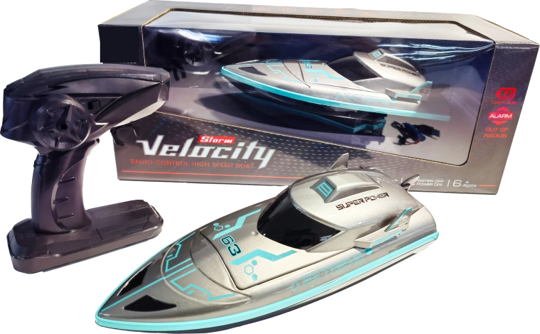 RC trkaći čamac High Speed 1:16 srebrno-plavi