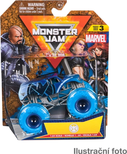 Monster Jam metalni model monster trucka Marvel 1:64 – asortiman