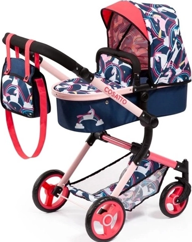 Bayer Neo Vario Unicorn Convertible Doll Stroller