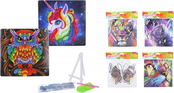 Set za dijamantno slikanje sa stalkom 20 x 20 cm