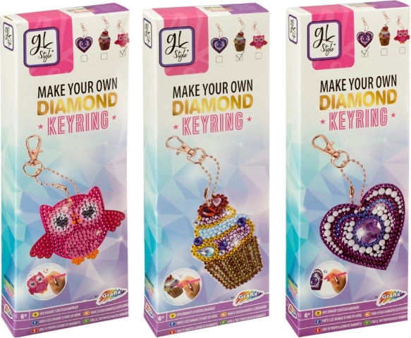 Napravi vlastiti privjesak s dijamantnim kamenčićima – Sova, Sladoled i Srce