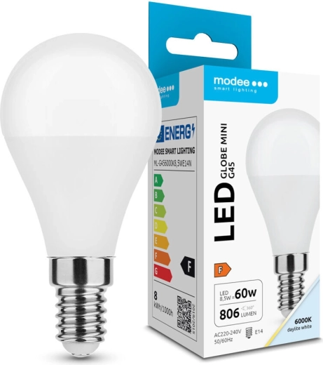 Modee LED žarulja Globe Mini G45 8,5 W E14 806 lm hladno bijela