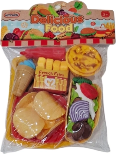 Kuhinjski set imitacije hrane fast food - 1 komad