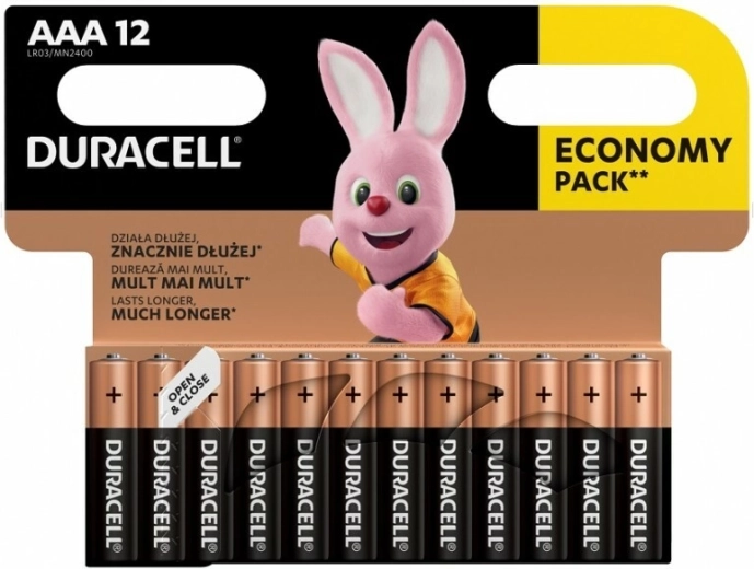 Alkalne baterije AAA DURACELL Basic, 12 kom