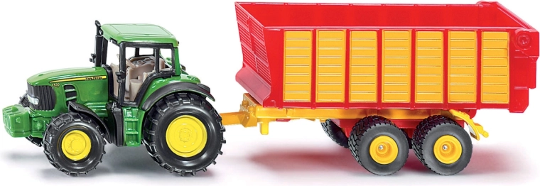 Traktor John Deere s prikolicom za silažu