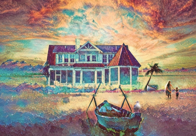 Puzzle ANATOLIAN Palmovni otočić 500 dijelova