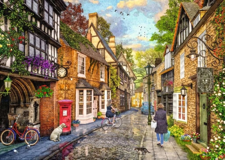 Ravensburger slagalica Down the Lane 2: Meadow Hill Lane 1000 dijelova