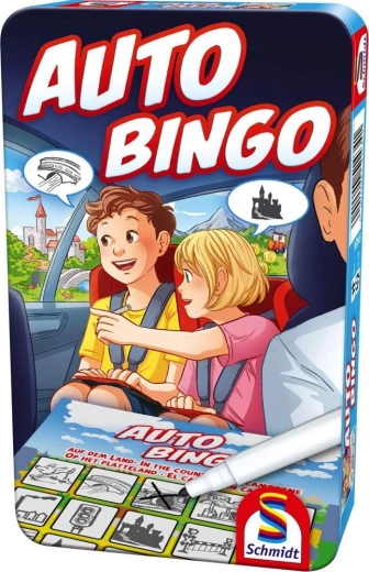 Schmidt Spiele auto bingo u metalnoj kutijici - 1 komad