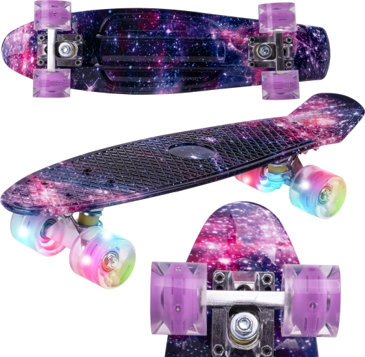 Penny board sa svijetlećim kotačićima Space