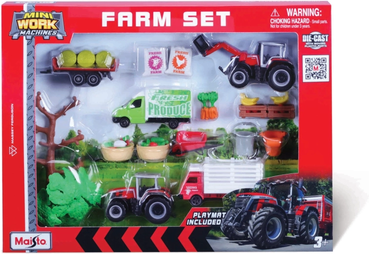 Maisto mega farmerski set Massey Ferguson