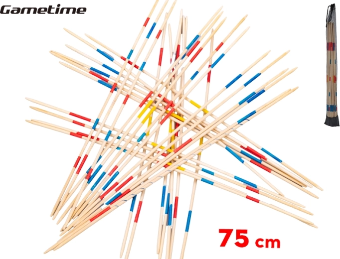 Gametime mega mikado 75 cm – drvena obiteljska igra