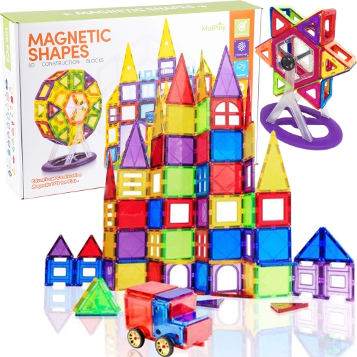 Magnetic 3D Building Set – 106 Pieces