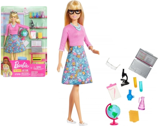 Barbie lutka učiteljica s prijenosnim računalom