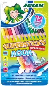 Akvarelne pastele JOLLY Supersticks Aqua 12 boja u metalnoj kutiji