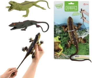 Rastezljiva gumena gušterica s kuglicama unutra