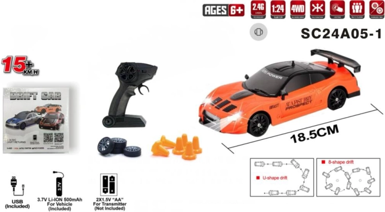 RC drift auto na daljinsko upravljanje 4x4