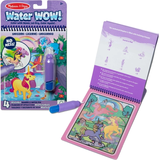 Melissa & Doug Water Wow vodene bojanke jednorozi s vodenim perom
