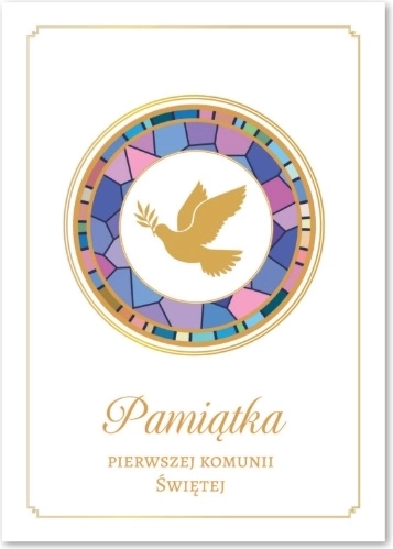 Uspomena na prvu svetu pričest – album s vitrajem (ljubičasti)