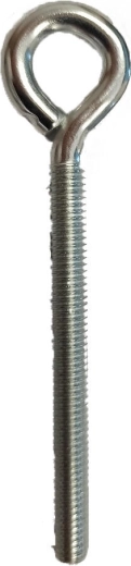 Zatvorena kukica s metričkim navojem M6 × 60 mm, pocinčana (150 kom)