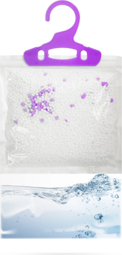 Hanging moisture absorber with lavender fragrance 230 g