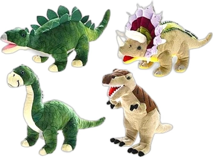 Dinoworld plišani dinosaurus 37 cm (4 vrste) - 1 komad