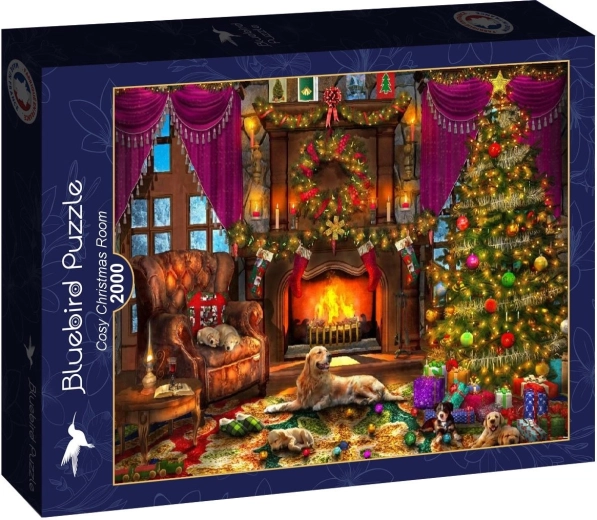 Bluebird puzzle Cozy Christmas Room 2000 pieces