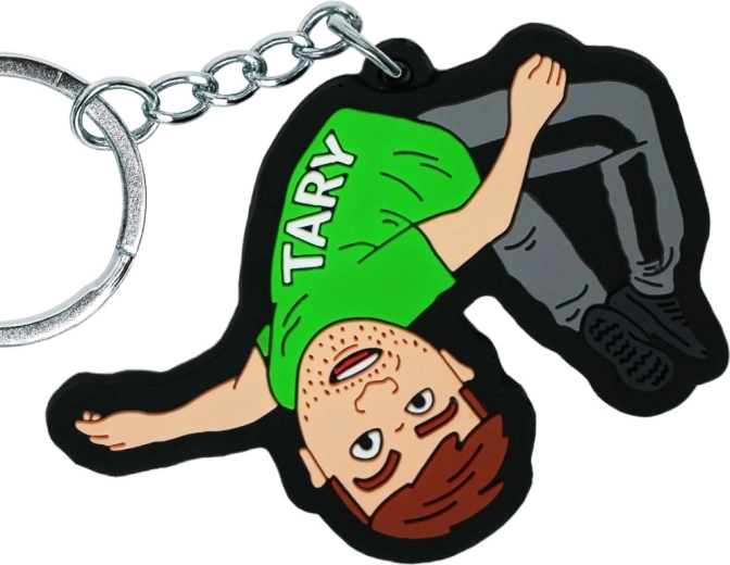 Keychain with Tara motif, green - 1 piece
