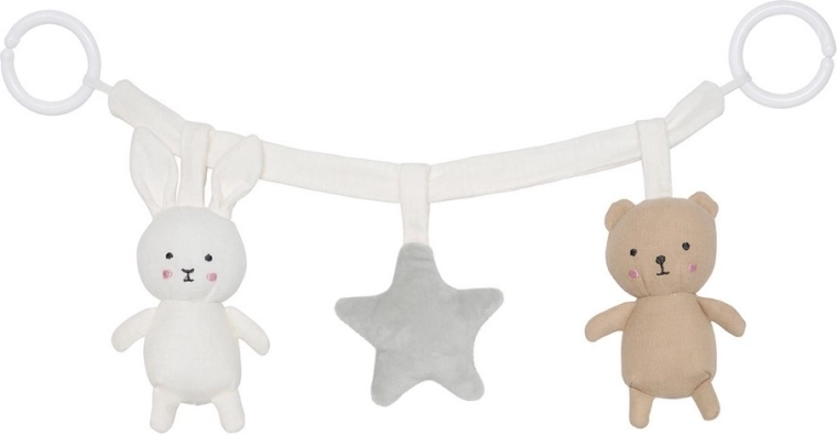 Jabadabado stroller toy Teddy & Bunny