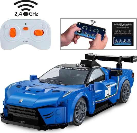 CaDA Maserati GT2 građevinski set na daljinsko upravljanje 1:20 plavi