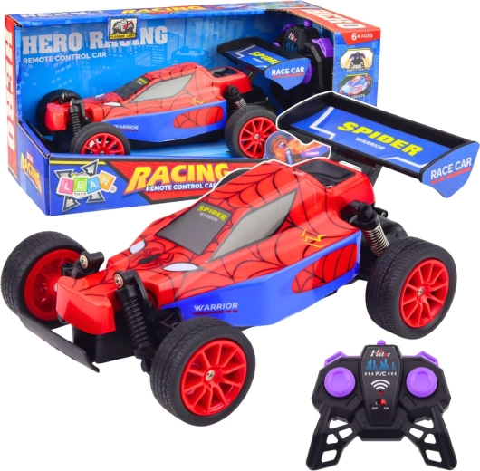 RC trkaći automobil superheroja 2.4G sa svjetlima i zvukovima – crveni