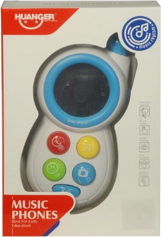 Šareni dječji telefon s melodijama i zrcalom