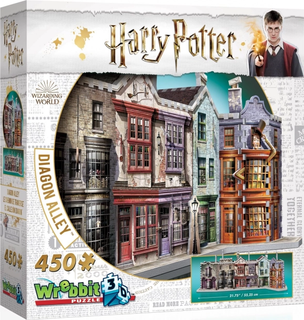 Wrebbit 3D puzzle Harry Potter: Škrtin ulica – 450 dijelova