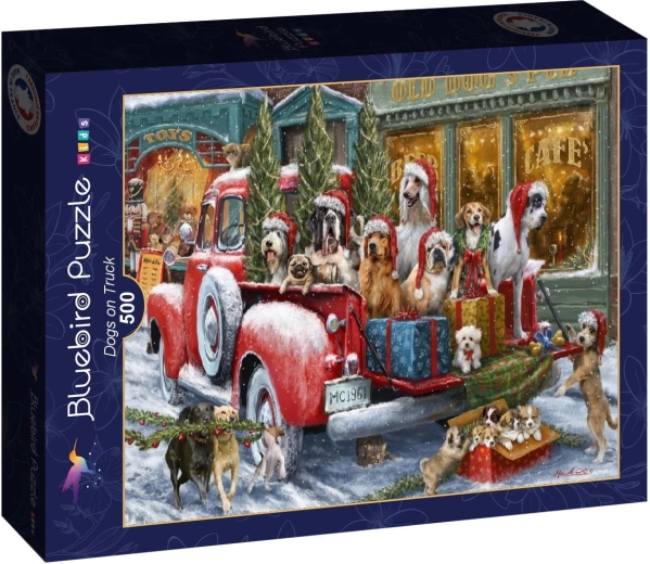 Bluebird puzzle Dogs in a Truck 500 pieces