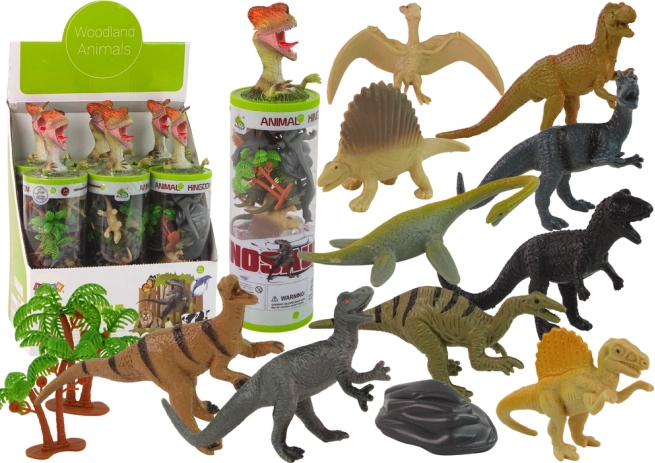 Set figurica dinosaura u tubi s dodacima – 12 kom