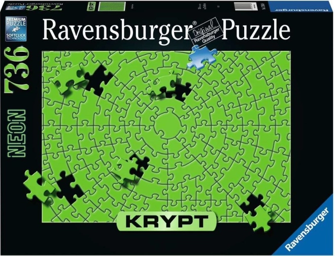 Puzzle RAVENSBURGER KRYPT neonski zelene, 736 dijelova