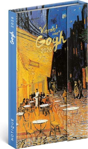 Notique tjedni planer Vincent van Gogh 2026 s magnetskim zatvaranjem, 13 x 21 cm