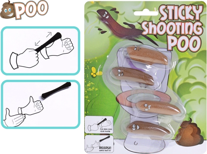 Sticky Fake Poop – Shooting Prank Slime, 4 pcs