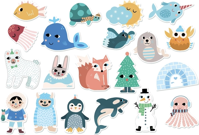 Vilac Drvene magnete Island