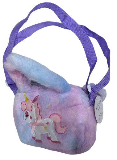 PINK crossbody torbica s jednorogom i zvjezdicama